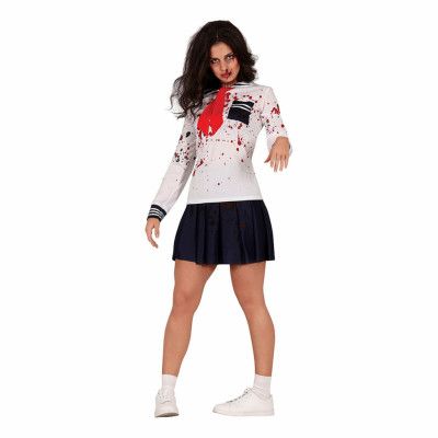 Skolflicka Zombie Maskeraddräkt - Large