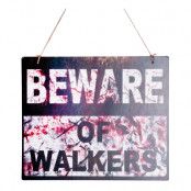 Skylt Beware of Walkers