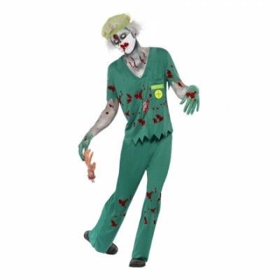 Zombie Ambulansförare Maskeraddräkt - Medium