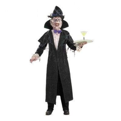 Zombie Betjänt Maskeraddräkt