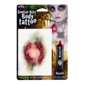 Zombie Bett Fejktatuering & Fejkblod