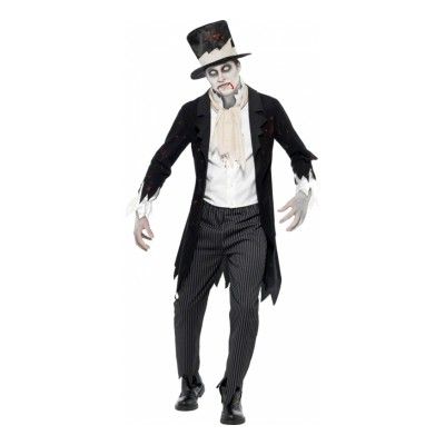 Zombie Brudgum Maskeraddräkt - Large