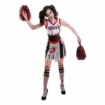 Zombie Cheerleader Maskeraddräkt - Large