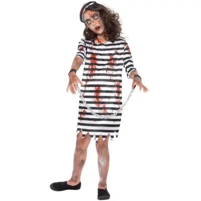 Zombie Fånge Klänning Barn L