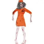 Zombie Fånge Maskeraddräkt Dam L