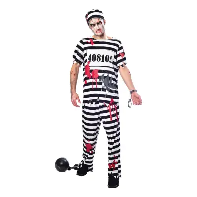 Zombie Fånge Maskeraddräkt - Medium