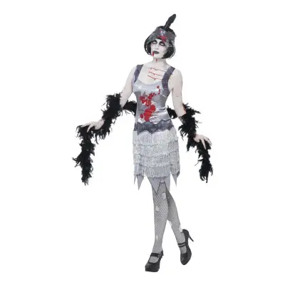 Zombie Flapper Maskeraddräkt - Small