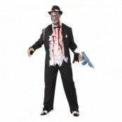 Zombie Gangster Maskeraddräkt - Medium