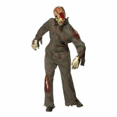 Zombie Gasmask Maskeraddräkt