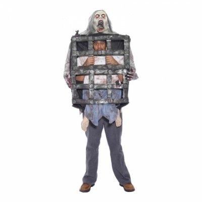 Zombie med Bur Maskeraddräkt