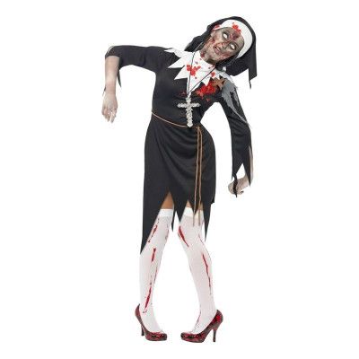 Zombie Nunna Maskeraddräkt - Medium/Large