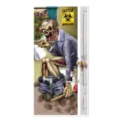 Zombie på Toaletten Dörrposter