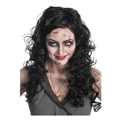 Zombie Pirat Dam Deluxe Peruk - One size