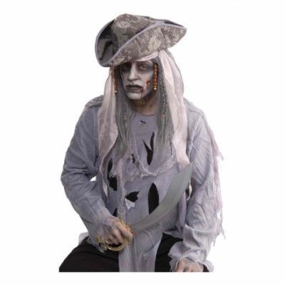 Zombie Pirat Peruk - One size