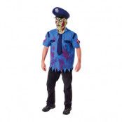 Zombie Polis Maskeraddräkt