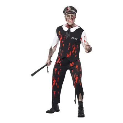 Zombie Polis Maskeraddräkt - Medium