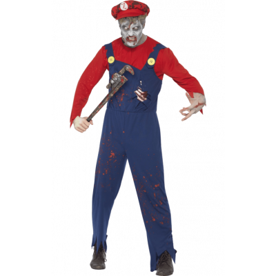 Zombie Rörmokare Maskeraddräkt L