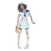 Zombie Sjömansflicka Maskeraddräkt