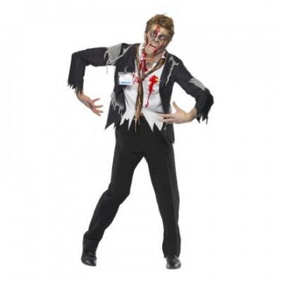 Zombie Tjänsteman Maskeraddräkt