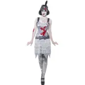 Zombiedräkt Flapperklänning S