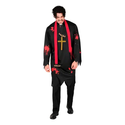 Zombiepräst Maskeraddräkt - Small